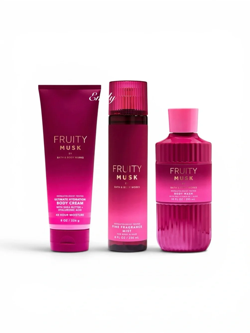 Bath & Body Works FRUITY MUSK Body Care Set